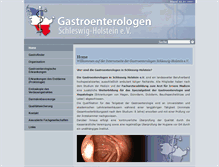 Tablet Screenshot of gastroenterologen-sh.de